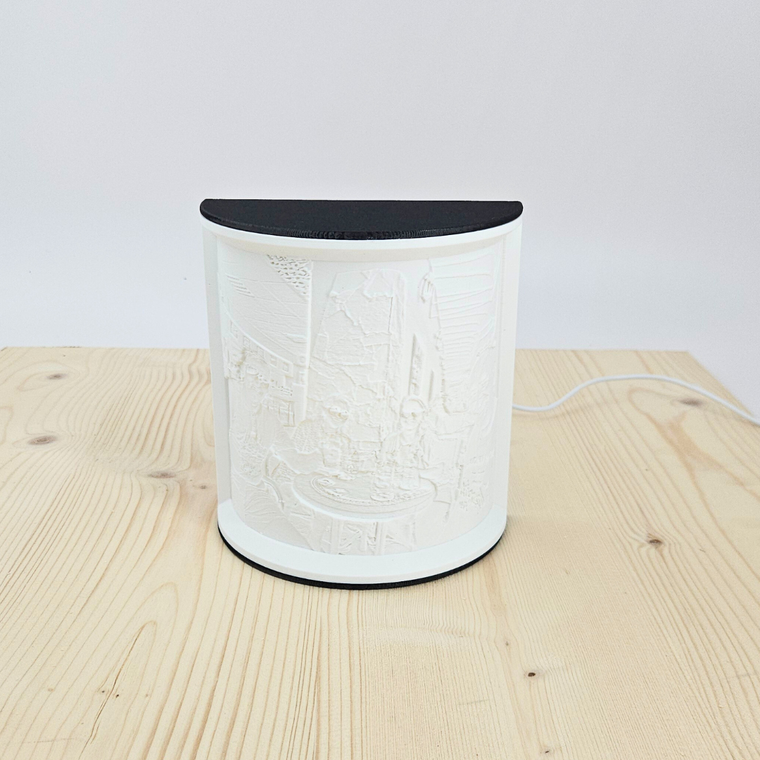 Personalisierbares 3D-Lithophan mit LED – Dein Foto als leuchtendes Weihnachtsgeschenk