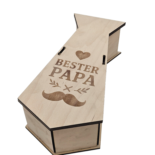 Box in Krawattenform zum Vatertag