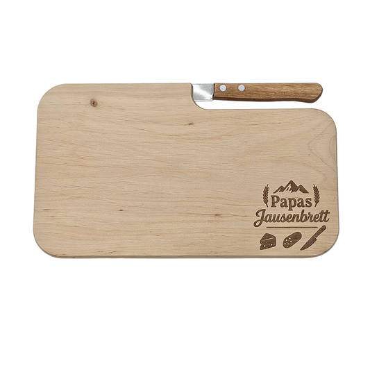 Jausenbrett mit Messer