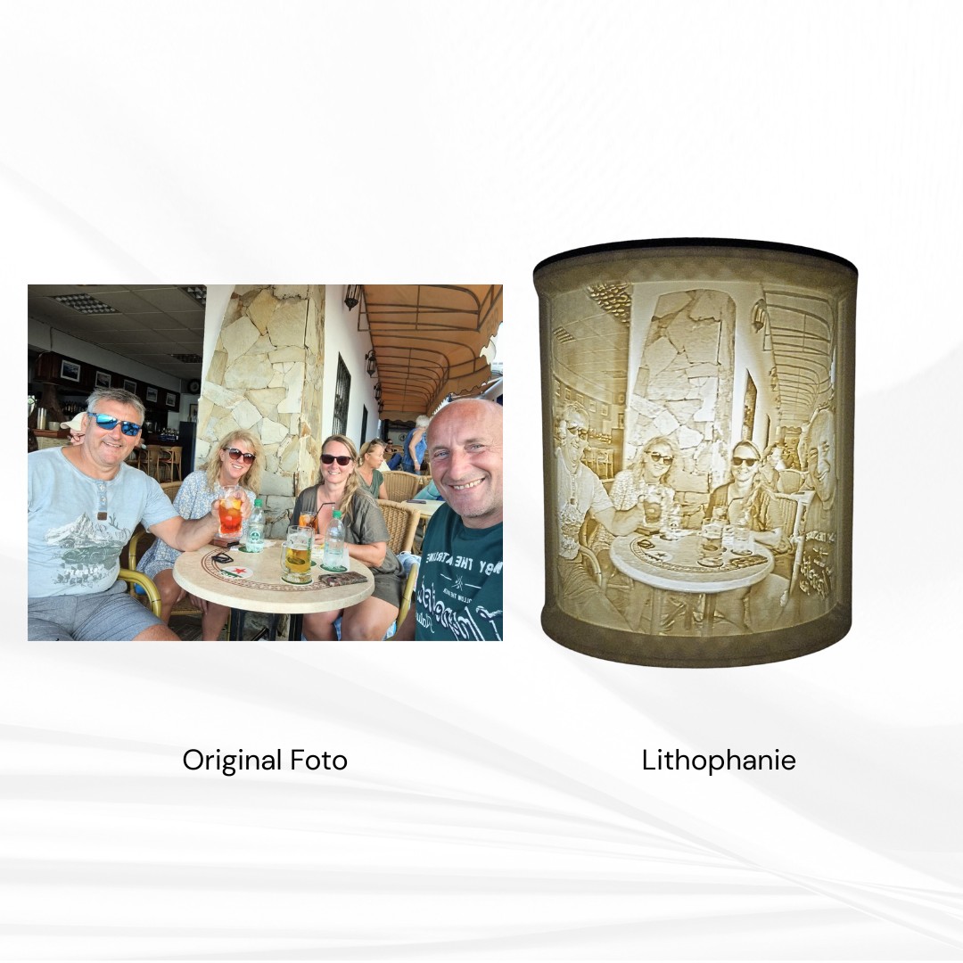 Personalisierbares 3D-Lithophan mit LED – Dein Foto als leuchtendes Weihnachtsgeschenk