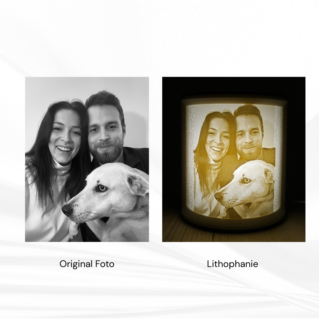 Personalisierbares 3D-Lithophan mit LED – Dein Foto als leuchtendes Weihnachtsgeschenk