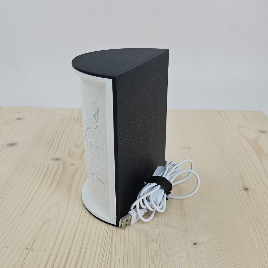 Personalisierbares 3D-Lithophan mit LED – Dein Foto als leuchtendes Weihnachtsgeschenk