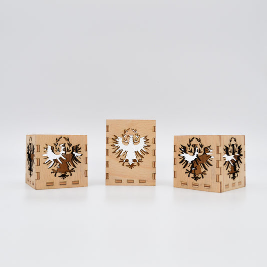Teelichter, 3er Set, Tiroler Adler