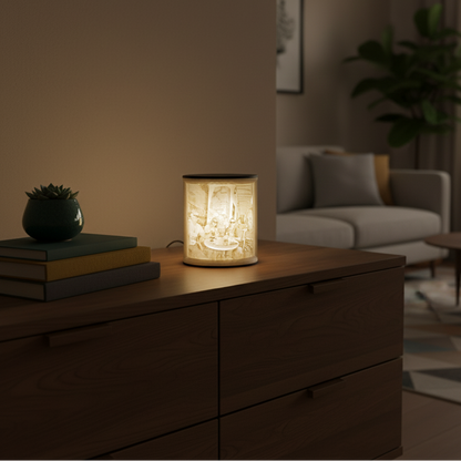 Personalisierbares 3D-Lithophan mit LED – Dein Foto als leuchtendes Weihnachtsgeschenk