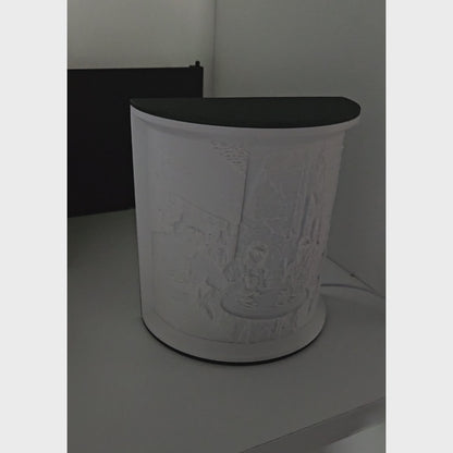 Personalisierbares 3D-Lithophan mit LED – Dein Foto als leuchtendes Weihnachtsgeschenk